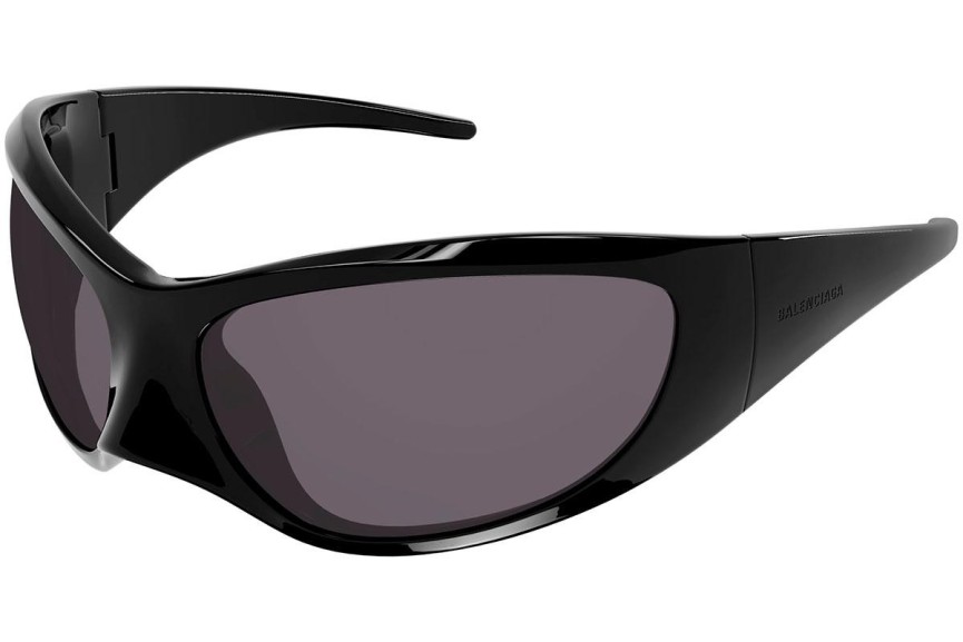 Okulary przeciwsłoneczne Balenciaga BB0252S 001 Nieregularny Czarne