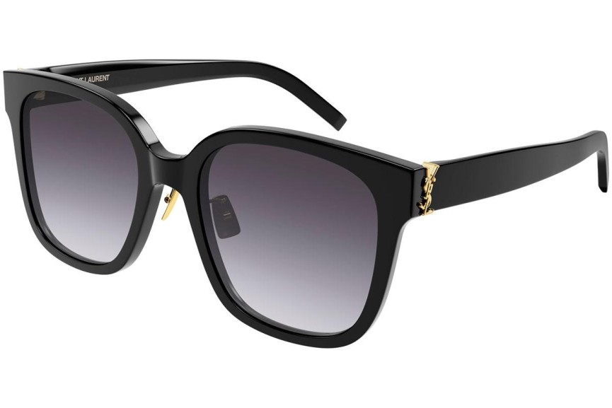 Okulary przeciwsłoneczne Saint Laurent SLM105/F 002 Okrągłe Czarne
