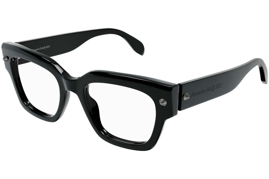 Okulary korekcyjne Alexander McQueen AM0411O 001 Kwadratowe Czarne