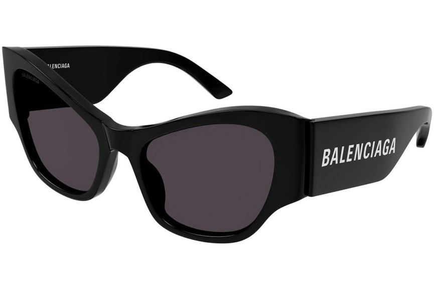 Okulary przeciwsłoneczne Balenciaga BB0259S 001 Kocie oczy Czarne