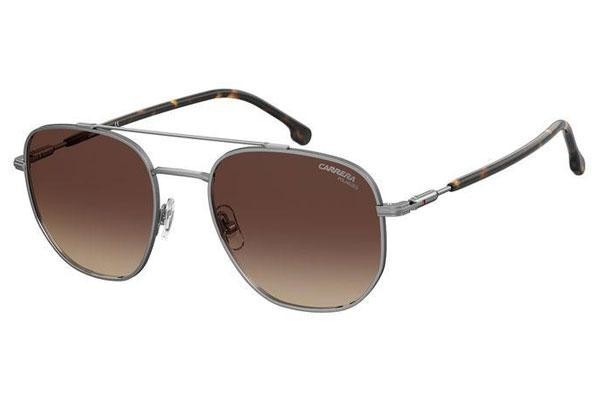 Okulary przeciwsłoneczne Carrera CARRERA236/S KJ1/LA Polarized Pilotki (Aviator) Srebrne