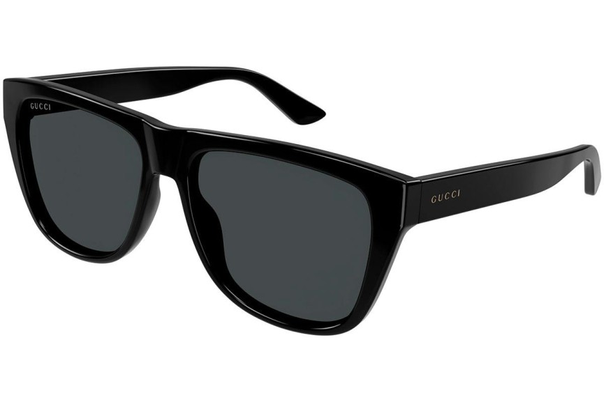 Okulary przeciwsłoneczne Gucci GG1345S 001 Kwadratowe Czarne