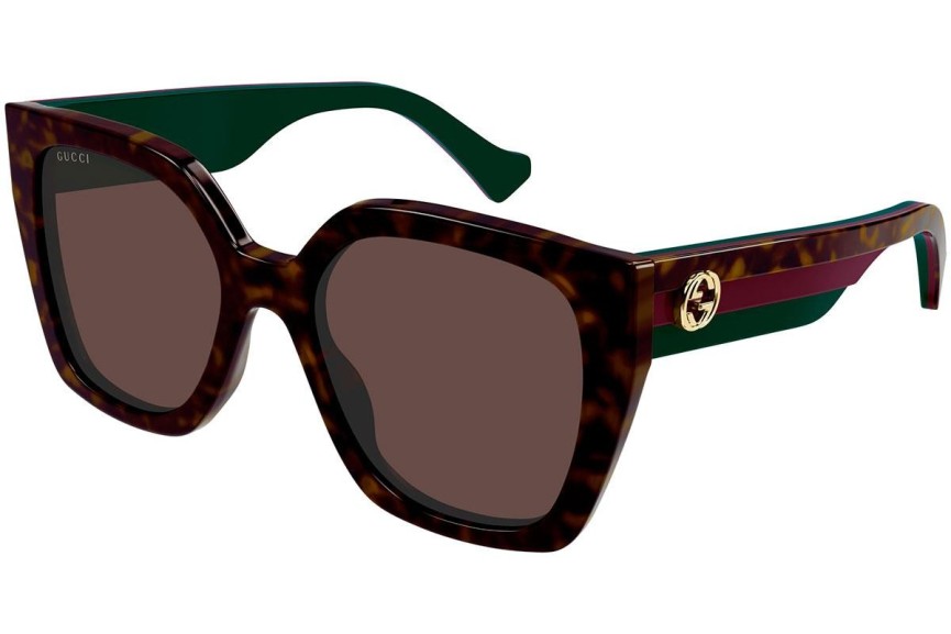 Okulary przeciwsłoneczne Gucci GG1300S 002 Kwadratowe Havana