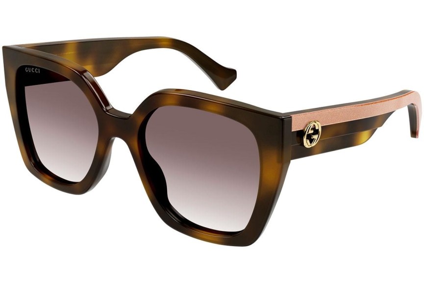Okulary przeciwsłoneczne Gucci GG1300S 003 Kwadratowe Havana