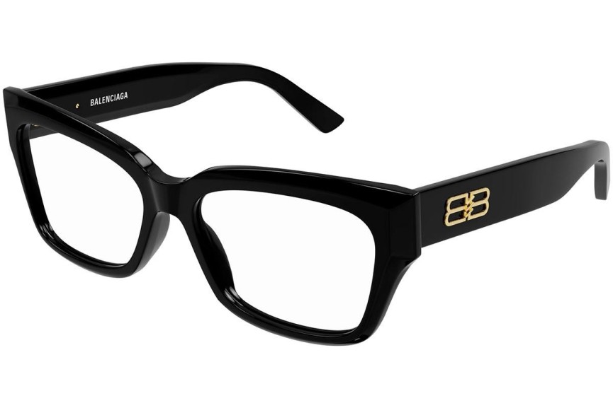Okulary korekcyjne Balenciaga BB0274O 001 Kwadratowe Czarne