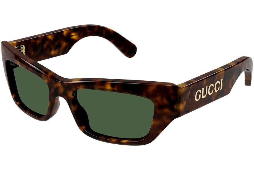 Okulary przeciwsłoneczne Gucci GG1296S 004 Prostokątne Havana