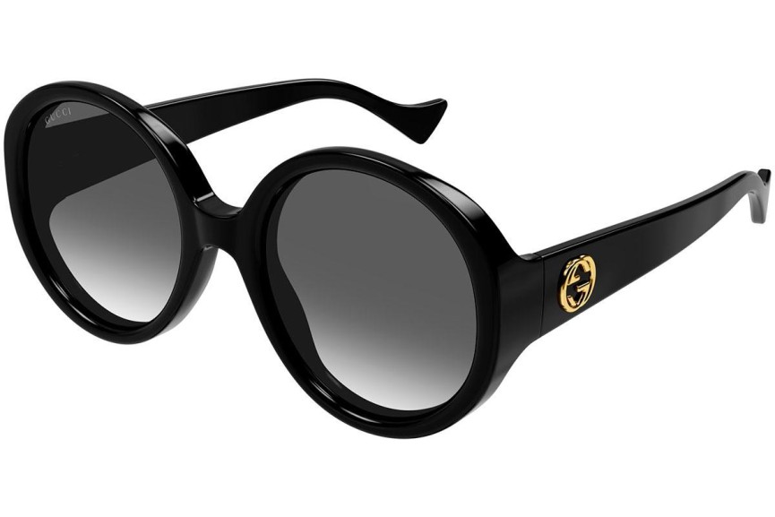 Okulary przeciwsłoneczne Gucci GG1256S 001 Okrągłe Czarne