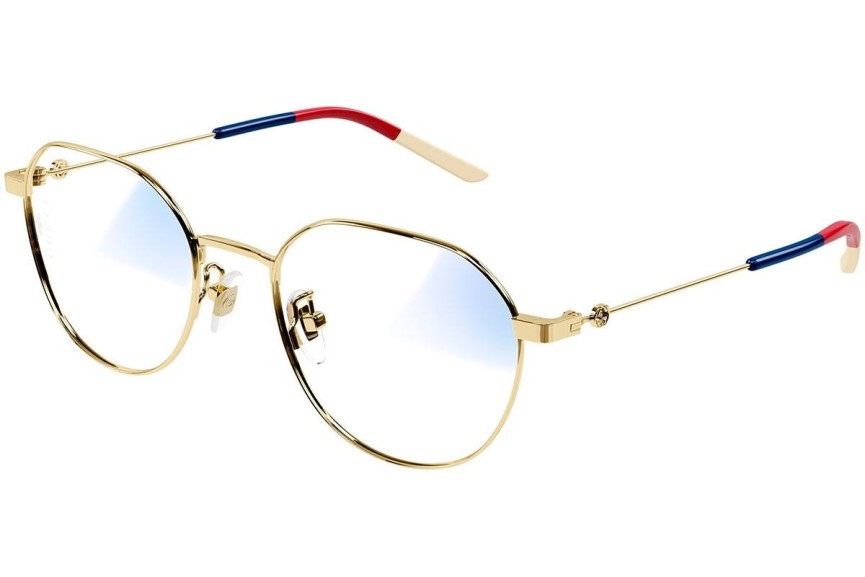 Okulary przeciwsłoneczne Gucci GG0684S 001 blue-light [non-prescription] Prostokątne Złote
