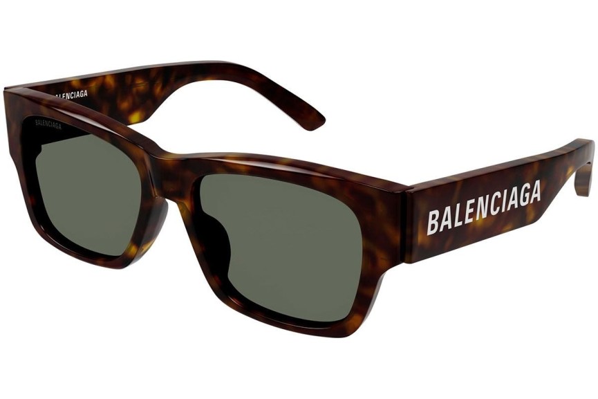 Okulary przeciwsłoneczne Balenciaga BB0262SA 002 Prostokątne Havana