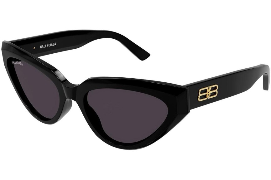 Okulary przeciwsłoneczne Balenciaga BB0270S 001 Kocie oczy Czarne