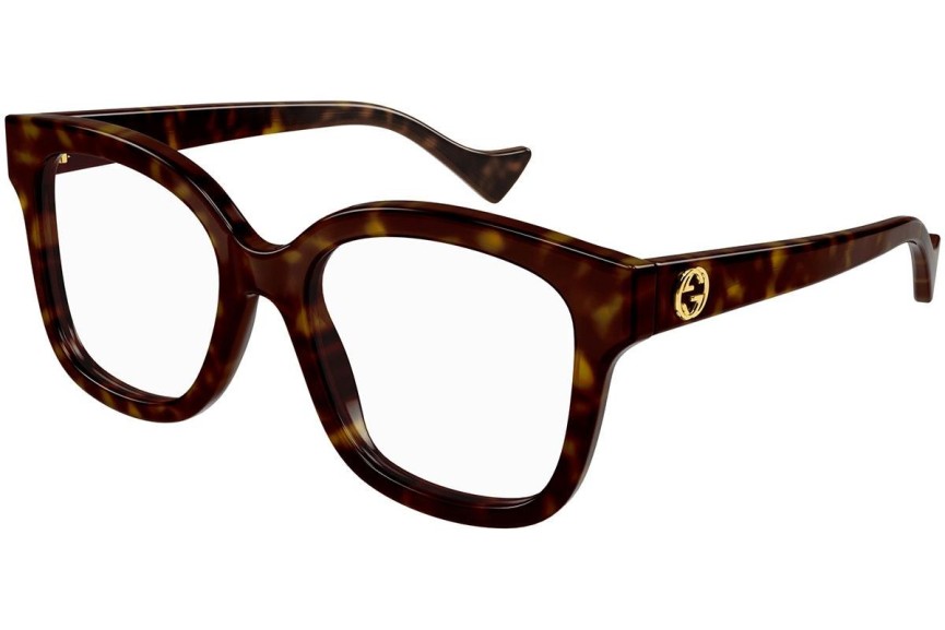 Okulary korekcyjne Gucci GG1258O 005 Kwadratowe Havana