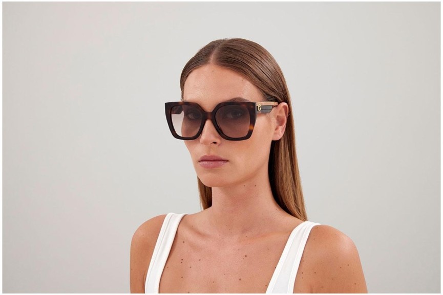 Okulary przeciwsłoneczne Gucci GG1300S 003 Kwadratowe Havana