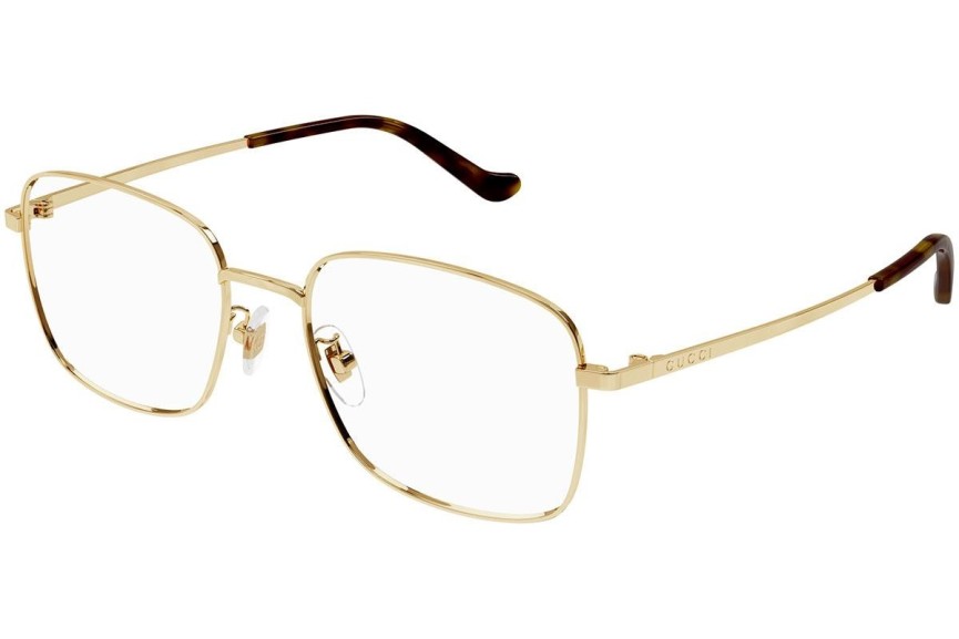 Okulary korekcyjne Gucci GG1355OA 002 Prostokątne Złote