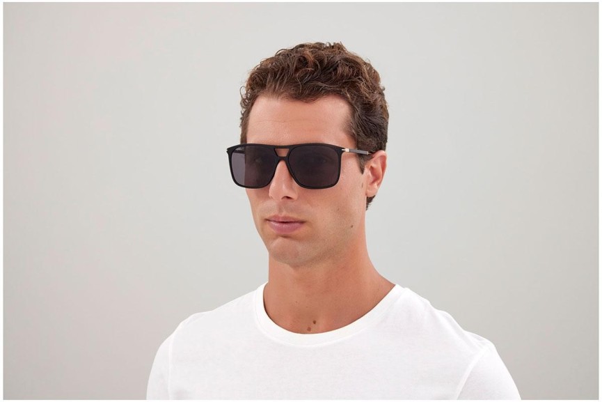 Okulary przeciwsłoneczne Gucci GG1270S 001 Pilotki (Aviator) Czarne
