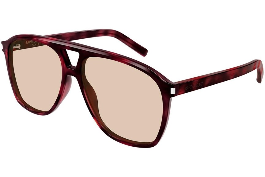 Okulary przeciwsłoneczne Saint Laurent SL596 DUNE 003 Pilotki (Aviator) Havana