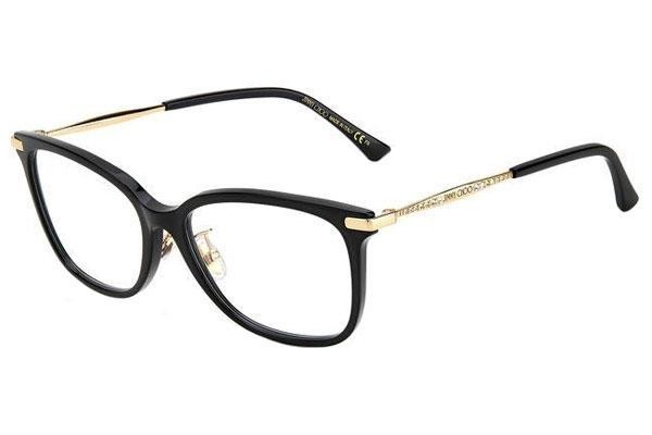 Okulary korekcyjne Jimmy Choo JC307/F 000 Kwadratowe Czarne