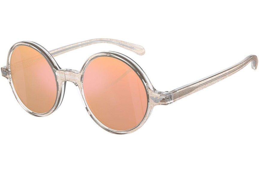 Okulary przeciwsłoneczne Emporio Armani EA 501M 60204Z Okrągłe Przezroczyste