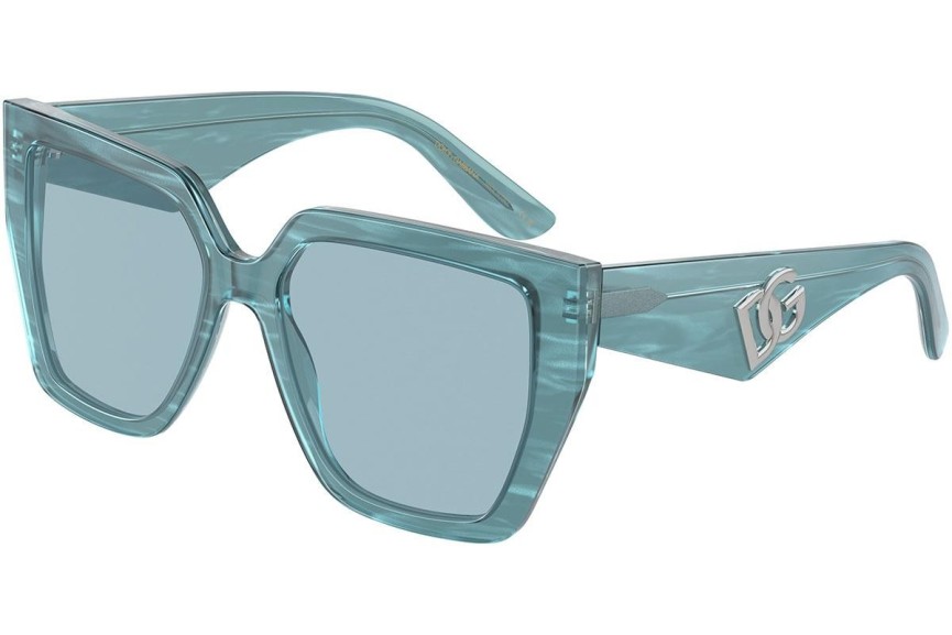 Okulary przeciwsłoneczne Dolce & Gabbana DG4438 3406E3 Kwadratowe Niebieskie