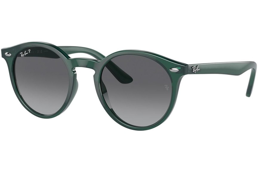 Okulary przeciwsłoneczne Ray-Ban Junior RJ9064S 7130T3 Polarized Okrągłe Zielone