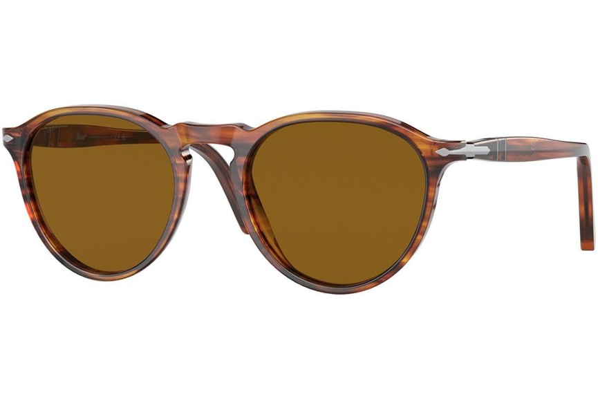 Okulary przeciwsłoneczne Persol PO3286S 115733 Okrągłe Havana