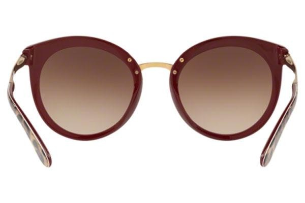 Okulary przeciwsłoneczne Dolce & Gabbana DG4268 315513 Oversize Brązowe