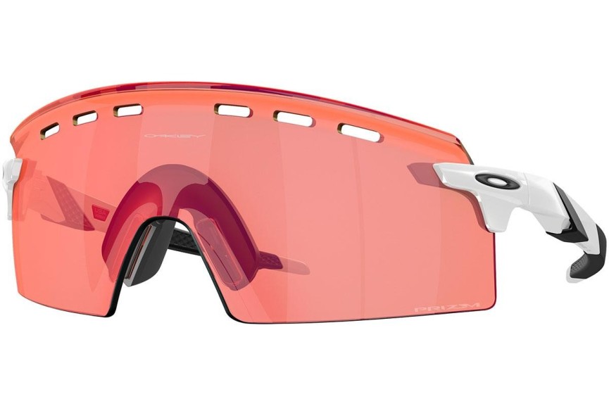 Okulary przeciwsłoneczne Oakley Encoder Strike Vented OO9235-03 Pojedyncze | Shield Białe