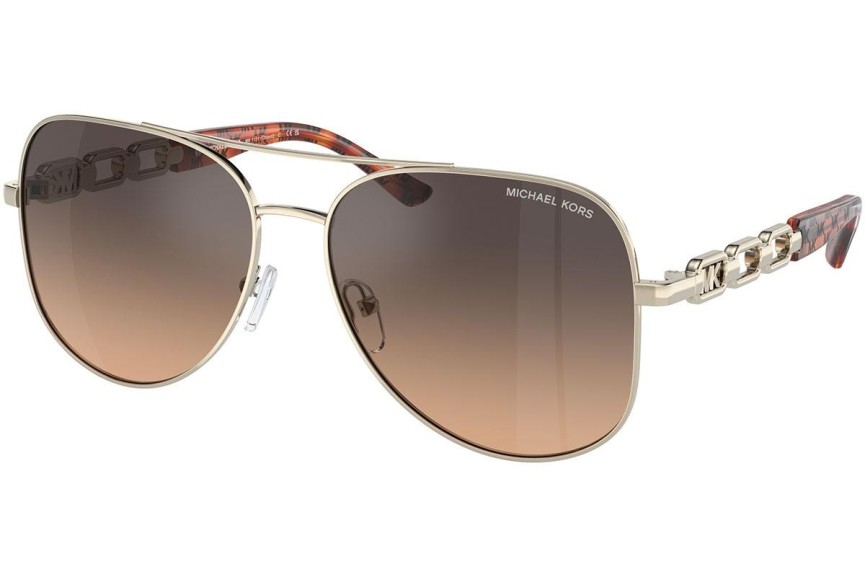Okulary przeciwsłoneczne Michael Kors Chianti MK1121 1014K0 Pilotki (Aviator) Złote