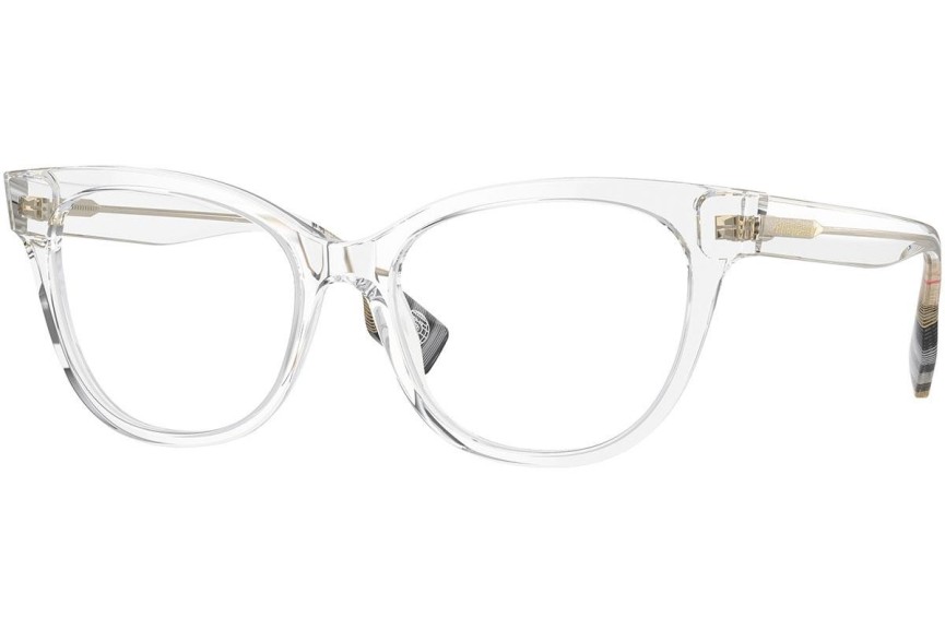 Okulary korekcyjne Burberry Evelyn BE2375 3024 Kocie oczy Przezroczyste