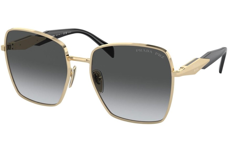 Okulary przeciwsłoneczne Prada PR64ZS ZVN5W1 Polarized Kwadratowe Złote