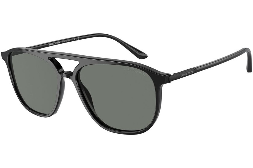 Okulary przeciwsłoneczne Giorgio Armani AR8179 5001/1 Pilotki (Aviator) Czarne