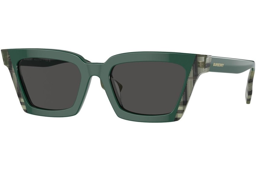 Okulary przeciwsłoneczne Burberry Briar BE4392U 405687 Kwadratowe Zielone