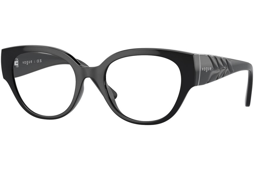 Okulary korekcyjne Vogue Eyewear VO5482 W44 Okrągłe Czarne
