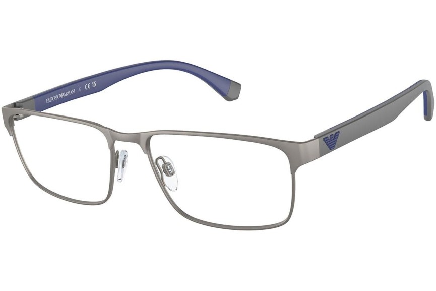 Okulary korekcyjne Emporio Armani EA1105 3095 Prostokątne Srebrne