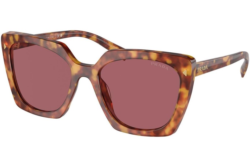 Okulary przeciwsłoneczne Prada PR23ZS 4BW08S Kwadratowe Havana