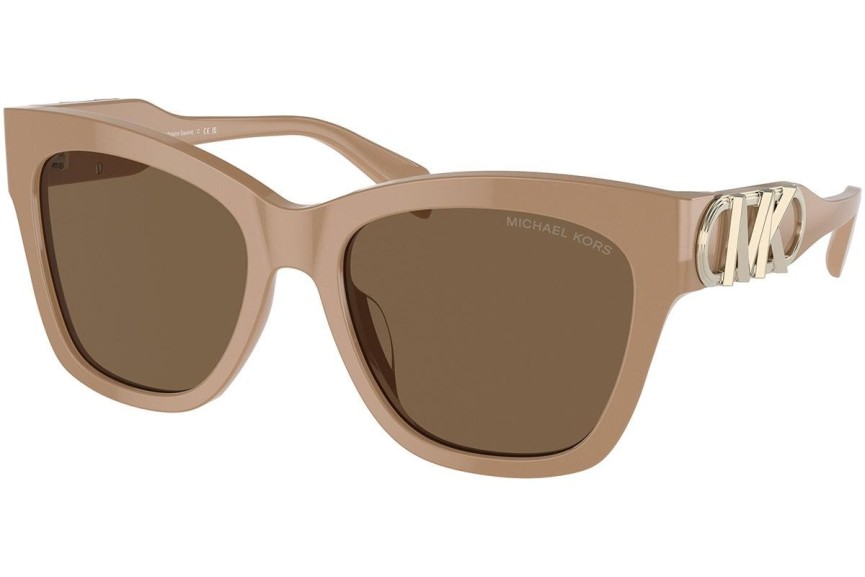 Okulary przeciwsłoneczne Michael Kors Empire Square MK2182U 355573 Kocie oczy Brązowe