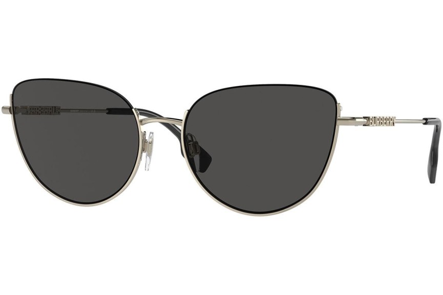 Okulary przeciwsłoneczne Burberry Harper BE3144 110987 Kocie oczy Złote