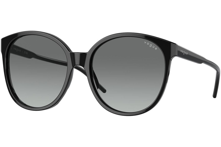 Okulary przeciwsłoneczne Vogue Eyewear VO5509S W44/11 Okrągłe Czarne