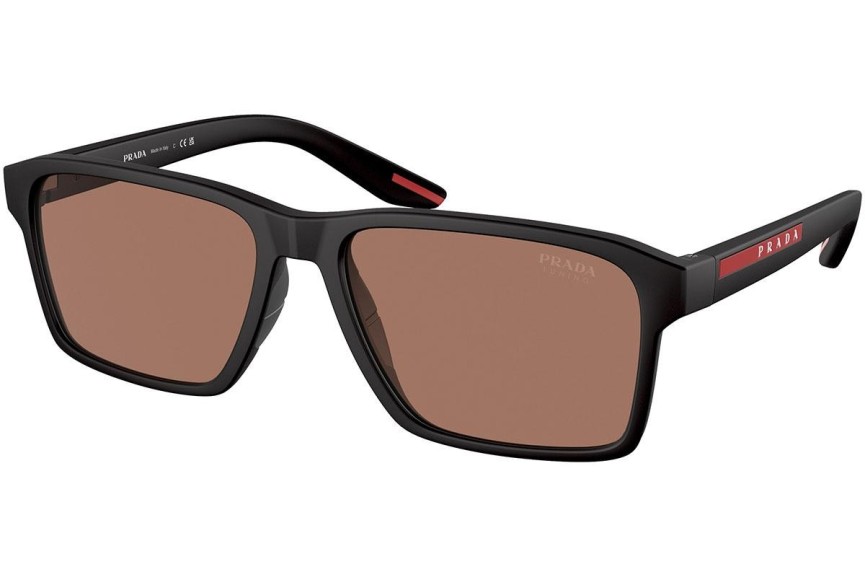 Okulary przeciwsłoneczne Prada Linea Rossa PS05YS DG050A Prostokątne Czarne