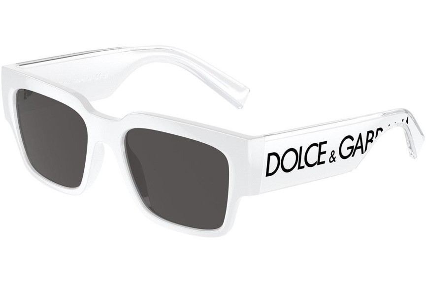 Okulary przeciwsłoneczne Dolce & Gabbana DG6184 331287 Kwadratowe Białe