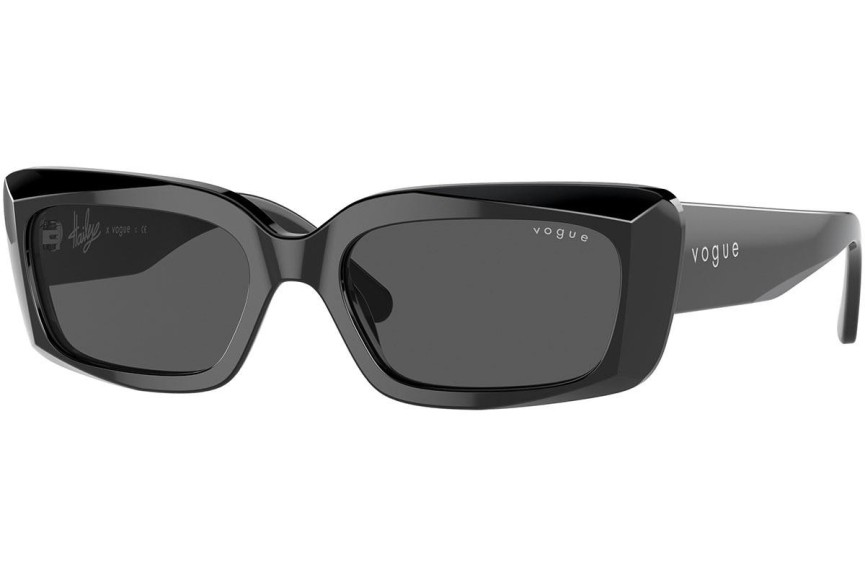 Okulary przeciwsłoneczne Vogue Eyewear VO5440S W44/87 Prostokątne Czarne