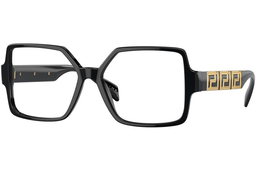 Okulary korekcyjne Versace VE3337 GB1 Kwadratowe Czarne