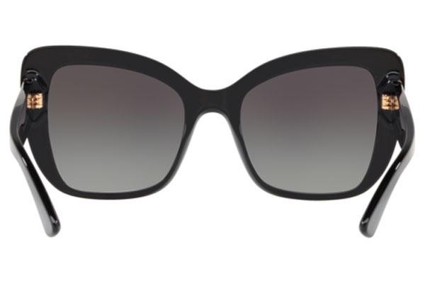 Okulary przeciwsłoneczne Dolce & Gabbana Icons Collection DG4348 501/8G Kocie oczy Czarne