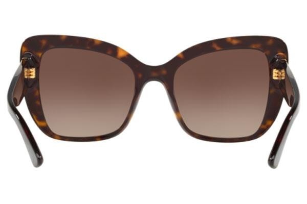 Okulary przeciwsłoneczne Dolce & Gabbana DG4348 502/13 Kocie oczy Havana