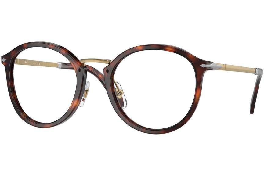 Okulary korekcyjne Persol Vico PO3309V 24 Okrągłe Havana