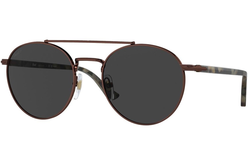 Okulary przeciwsłoneczne Persol PO1011S 114848 Polarized Pilotki (Aviator) Brązowe