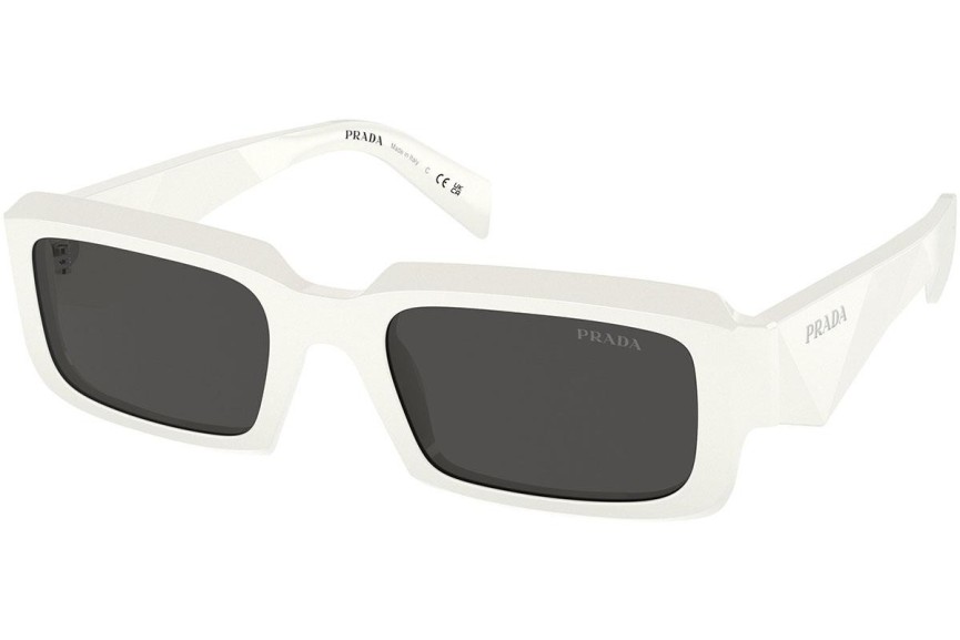 Okulary przeciwsłoneczne Prada PR27ZS 17K08Z Prostokątne Białe