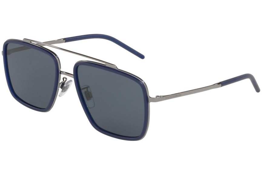 Okulary przeciwsłoneczne Dolce & Gabbana DG2220 04/80 Kwadratowe Niebieskie