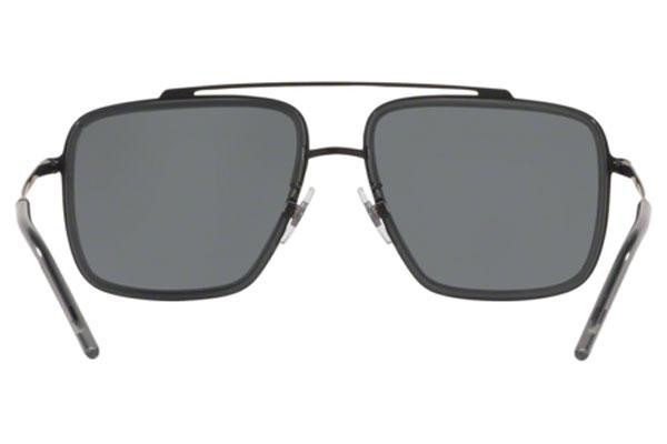 Okulary przeciwsłoneczne Dolce & Gabbana DG2220 11066G Kwadratowe Czarne