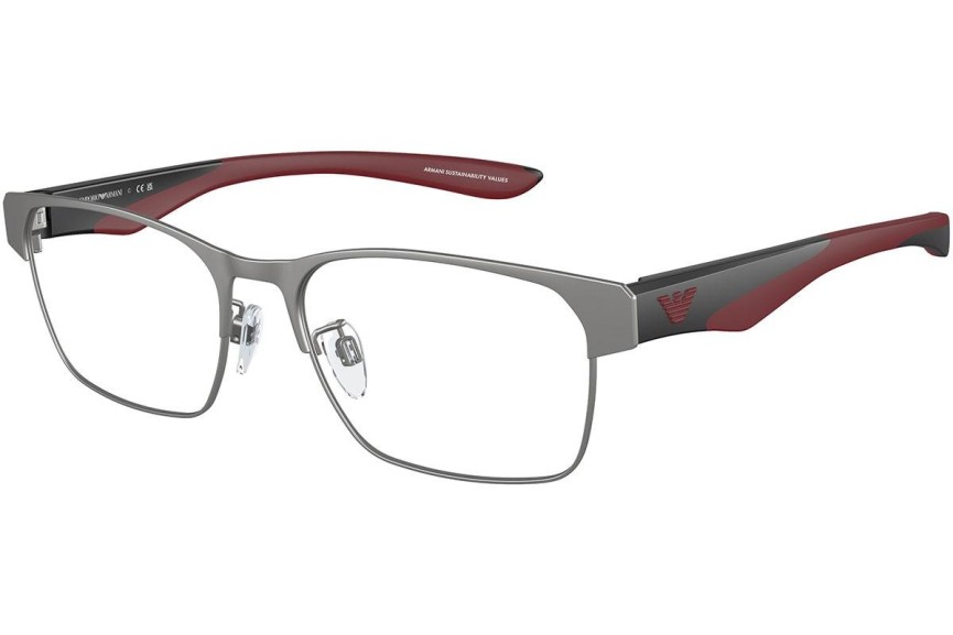 Okulary korekcyjne Emporio Armani EA1141 3003 Prostokątne Szare