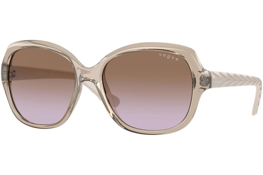 Okulary przeciwsłoneczne Vogue Eyewear VO2871S 299068 Oversize Brązowe